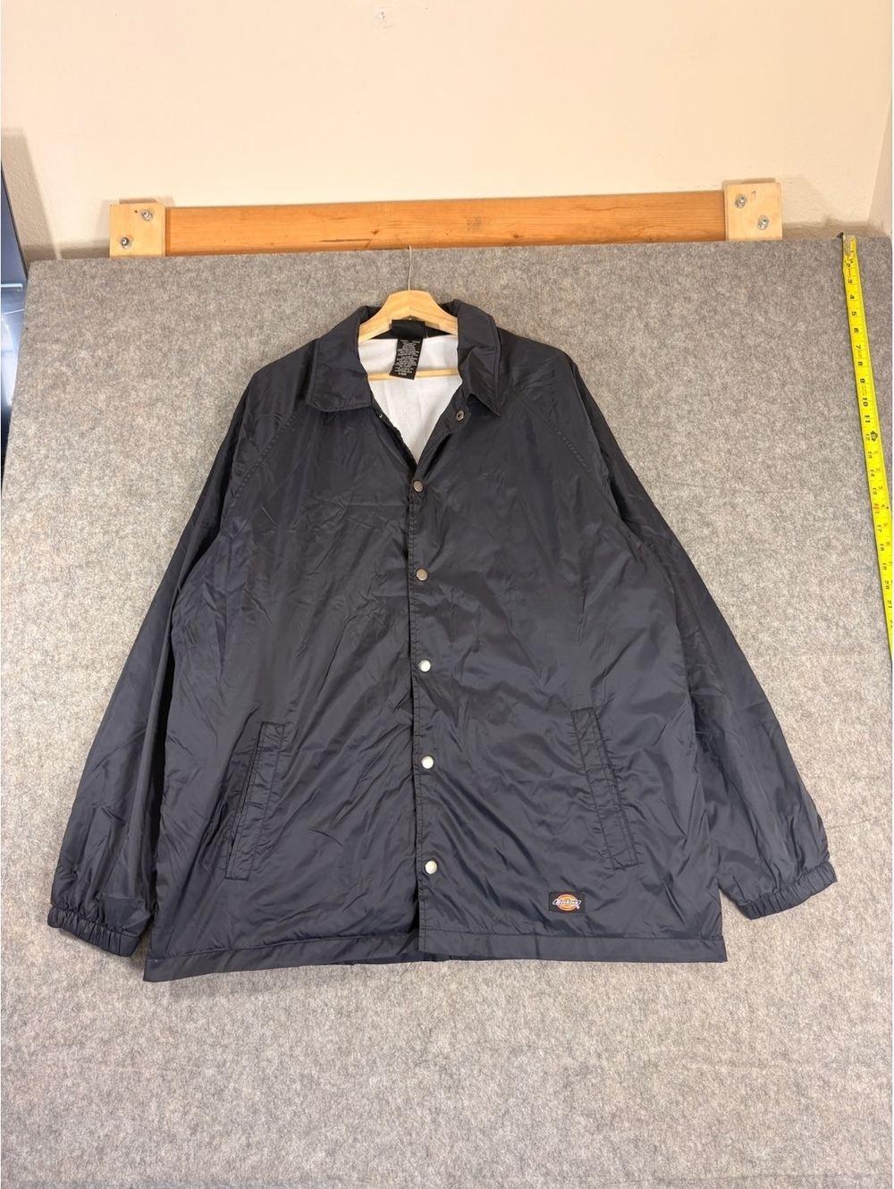 Vintage Dickies navy windbreaker Button jacket Size Large